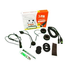 The Helmet Shop 7-Pin Stereo Headset made for Harley-Davidson 7-PIN audio systems. 7-Pin Lower Cord included