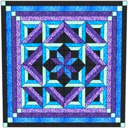 Material Maven Easy Quilt Kit Twilight/Precut/Ready to Sew!! Multi Color 69x69