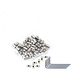 SUBANG 40 Pieces Pin Keepers Pin Locks Pin Backs Locking Clasp Locking Pin Keeper Backs with 4 Wrench All in Storage Case,9mm x 6mm