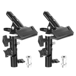 Anwenk Reflector Stand Holder Light Stand Bracket Mount Umbrella Bracket Photography Studio Heavy Duty Metal Clamp Holder for Reflector 2Pack