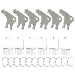 Angjiny 12-Pack Paper Towel Dispenser Key Set - Heavy-Duty Plastic & Metal Commercial Restroom Keys for Universal Dispenser Access (Office/Hotel/Restaurant Use)