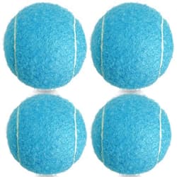 HiBallBall Tennis Balls, 4 Pack Practice Tennis Balls for Beginner, Training Tennis Balls for Pets Dogs