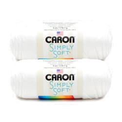 Caron Bulk Buy: Caron Simply Soft Yarn Solids (2-Pack) (White)