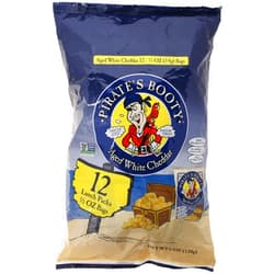 Pirate Brands Pirate's Booty Snack Puffs, Aged White Cheddar, 6 Ounce