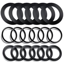 Sweetude 18 Pieces 25076RP O Ring Rubber Washer for 1 1/2 Inch Fittings Washer and Ring Compatible with Intex Pool Plunger Valves and Replacement Gasket 10745, 10262 and 10255