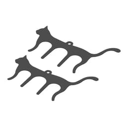 MECCANIXITY 2pcs Cute Cat Shaped Metal Music Book Clip and Page Holder, Piano Sheet Music Holders Music Book Holder for Sheet Music Stands, Black
