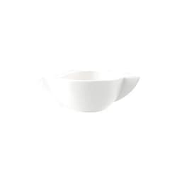 Villeroy & Boch New Wave Cream Soup Cup, 15.25 oz, Premium Porcelain, White