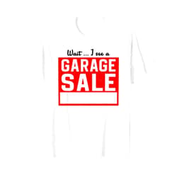 Antique Thrift Junkin Flea Market Vintage Sale Co. Funny Junk Thrifter Flea Market Vintage Garage Sale Sign T-Shirt
