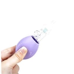 SANFE ELEPHANT Nose Sucker for Baby | Silicone Baby Nasal Aspirator | Anti-Reflux Nasal Aspirator | Safe Baby Nose Cleaner | 0m+ Newborn Toddler (Purple)