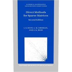Iain S Duff,A M Erisman,John Ker Reid Direct Methods for Sparse Matrices (Numerical Mathematics and Scientific Computation)