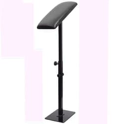 AoForce Tattoo Arm Rest Stand Legrest Bracket One-piece Base Sturdy Aluminum Support Frame Adjustable Height Tilt Black Leather Pad for Tattoo Studio