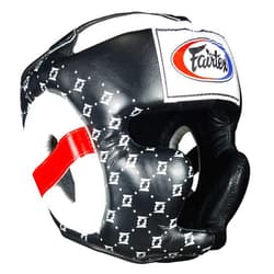 Fairtex Ringside Fairtex Super MMA Muay Thai Sparring Headgear with Cheeks, Black, Large