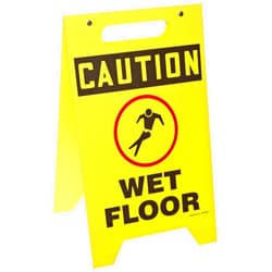 Accuform MF111 Plastic Free-Standing Fold-Ups Floor Sign,