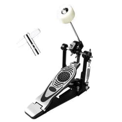 Acfunique Bass Drum Pedal Kick Drum Pedal,Double Chain Drive Adjustable Beater Head Pedals Drum Step On Hammer Foot Percussion Hardware Bass Pedal For Drum Set Single Bass Pedal Drum Accessories