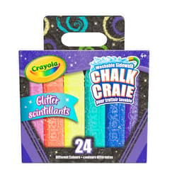 Crayola Glitter Chalk, 24 Count