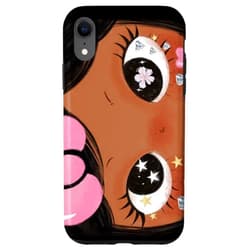 Aesthetic Y2K Cute Kawaii Aesthetic Y2K Soft Girl Cute Eyes Kawaii Case for iPhone XR