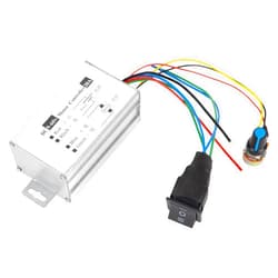 BlueStars DC Motor Speed Controller 9-60V 12V 24V 36V 48V 60V 20A 25KHZ PWM Motor Speed Controller with Forward-Brake-Reverse Switch & Adjustable Potentiometer, Used for DC Motors Within 20A