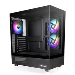 Thermaltake View 270 Plus TG ARGB Black Mid Tower E-ATX Case; 3x120mm ARGB Fans Included; Support Up to 360mm Radiator; Front & Side Dual Tempered Glass Panel; CA-1Y7-00M1WN-01; 3 Year Warranty