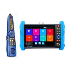 EVERSECU 7 Inch Touch Screen 5 in 1 CCTV Tester with Cable Tracer, Support Upt to 4K IP Camera & 8.0 Megapixel AHD, TVI, CVI & CVBS Analog Camera, with Keyboard/IP Discovery/POE Output/APP