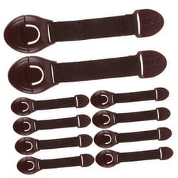 SWOOMEY 12pcs Cloth with Drawer Lock Kids Door Lock Cabinet Door Locks Toddler Door Locks Cabinet Latches Locks Baby Proofing Drawer Lock Baby Locks for Doors Window Lock Cabinet Locks Abs