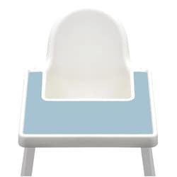 The Best Brand High Chair Placemat compatible with IKEA Antilop Baby High Chair - Dishwasher Safe, BPA Free Silicone Placemats – Baby Led Feeding Foods Placemat for Toddler and Babies (Steel Blue)