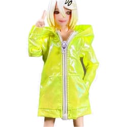 YSBRING Mowan 1/12 Scale Female Clothes Sunscreen Coat for 6 inch Woman Action Figure Mecha Girl Yellow