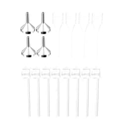 3zorqinron 8 Pcs Perfume Refill Pump Perfume Dispenser Pump Transfer Tools for Small Refillable Perfume Atomizer Bottle, 4 Pcs Mini dropper, 4 Pcs Mini Aluminum Funnel