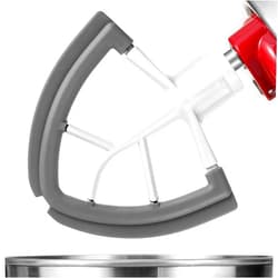 ABTER Flex Edge Beater For Kitchenaid Mixer Accessory,Kitchen Aid Attachments For Mixer,Fits Tilt-Head Stand Mixer Bowls For 4.5-5 Quart Bowls,Beater With Silicone Edges,Grey