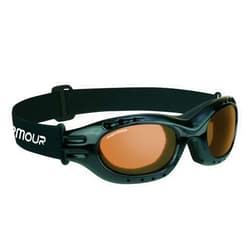 Bikershades Motorcycle Safety Riding Goggles Men Women. Polarized Lens, Smoke, Mirrored Blue or Orange, Clear Yellow Lenses