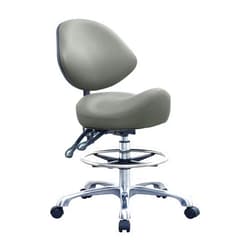 HNKastela Rolling Saddle Chair with Back Support, Height Adjustable Ergonomic Saddle Stool Chair with Wheels for Dental Hygienist,Salon,Esthetician