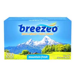 Breezeo Fabric Softener Dryer Sheets, Mountain Fresh, 200 Count
