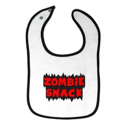 Cute Rascals Toddler & Baby Bibs Burp Cloths Novelty Zombie Snack Funny Humor Gag Style D Cotton Baby Items for Baby Girl & Boy White Black Design Only