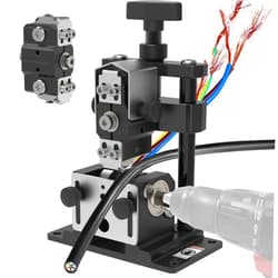 Tanfix Drill Powered Scrap Wire Stripping Machine, Wire Strippers Tool w/Dual-blade Design, Stripping Wire from 300MCM to 16 AWG, Efficient recycling of Copper Wire