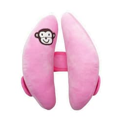 StoHua Baby Infants Adjustable Head Support Safety Pillow for Car Seat Baby Soft Neck Body Head Support, U-Shape Children Travel Pillow Cushion Stroller Neck Support for Toddlers,Pink
