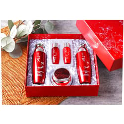 Jigott DAANDAN Bit Premium Red Ginseng Set, Skin 5.07 FL OZ, Emulsion 5.07 FL OZ, Cream 1.69 FL OZ, Skin Sample 1.01 FL Oz, Emulsion Sample 1.01 FL OZ