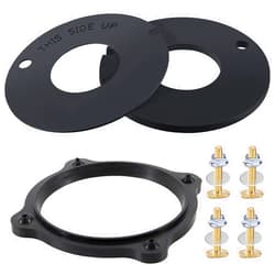 MENNTY RV Toilet Seal 385311462 & 385310063 RV Floor Flange Seal with Mounting Replacement Kit, Compatible with RV Sealand/VacuFlush, RV Toilet Parts