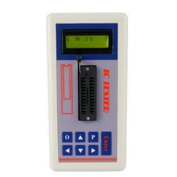 SATMW Transistor Tester Integrated Circuit IC Tester Meter Maintenance Tester MOS PNP NPN Detector 3.3V/5.0V/Auto Search Mode