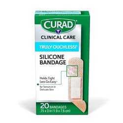 CURAD Truly Ouchless!® Silicone Bandages, .75