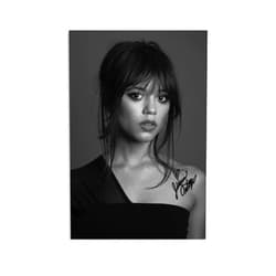 CINASA Jenna Ortega Poster 12x18inches Canvas Unframed Decoration For Funs Room Teens Dormitory Home Wall Art Paintings Signature Sunnings Poster