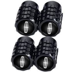 Daoquan Metal Auto Car Tire Valve Stem Caps Compatible with Lincoln MKS MKT MKX Navigator 2017-2019 Continental MKC MKZ All Models Wheel Cap, Air Valve Caps Styling Decoration Accessories 4pcs