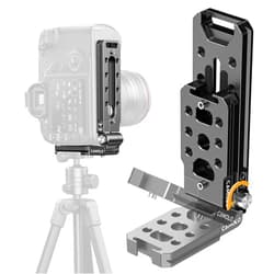 Generic Foldable DSLR Camera L Bracket - Arca Base Universal Vertical Camera Mount Horizontal Switching Tripod Quick Release Plate Compatible with Canon Nikon Sony Fujifilm DJI Ronin Osmo Stabilizer Monopod