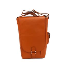 Primeware Vino2 Two Bottles Saddle Leather Wine Tote Messenger Carrier (Brown)