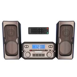 Magnavox MM435M-BK 3-Piece Compact CD Shelf System with Digital FM Stereo Radio, Bluetooth Wireless Technology, and Remote Control in Black | LCD Display | AUX Port Compatible | 2022 Version |