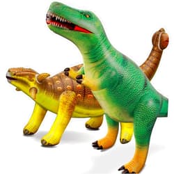 HOHQB Inflatable Dinosaur Toys Jumbo Jurassic Birthday Party Supplies,Large Blow up Dinosaur Balloon Pool Party Decorations for Kids Boys and Girls (39.5