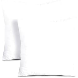 Utopia Bedding Throw Pillows Insert (Pack of 2, White) - 16 x 16 Inches Bed and Couch Pillows - Indoor Decorative Pillow