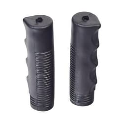 AlveyTech M100 Black Vinyl Handle Grips for Wheelchairs (Set of 2)