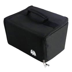 The Grinning Gargoyle Gargoyle - Miniature Carrying Case - 80 Foam Slots for 28mm Miniature Storage Case - DnD Miniature Storage with Carry Handle - Miniature Case with Large Pick and Pluck Layer -Miniatures Carrying Case