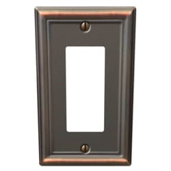 AMERELLE, 1 Rocker, Aged Bronze 149RDB Chelsea Wallplate