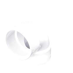 NDS 3P02 PVC 90-Degree Elbow, 3-Inch, for Hub X Hub solvent-weld connections, for Use with 3-Inch Sewer and Drain Pipes, White