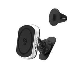 Scosche MP2DVM MagicMount Pro2 Magnetic Cell Phone Holder, Adhesive Car Dashboard Mount with Removable Vent Clip, Hands-Free Phone Stand Compatible with MagSafe, iPhone 16/15/14/13/12 Series and More